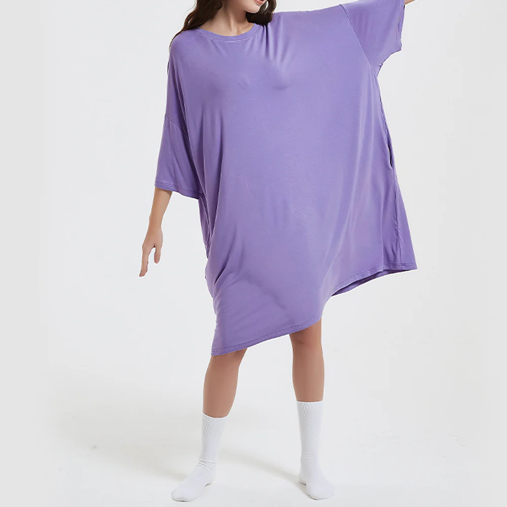 OZ PJ's Oversized Sleep Tee 2 PACK <br>Baby Pink & Lilac <br>One Size Fits Most - Image 11