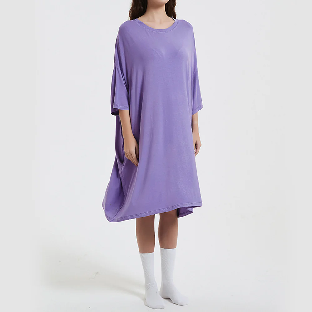 OZ PJ's Oversized Sleep Tee 2 PACK <br>Baby Pink & Lilac <br>One Size Fits Most - Image 4