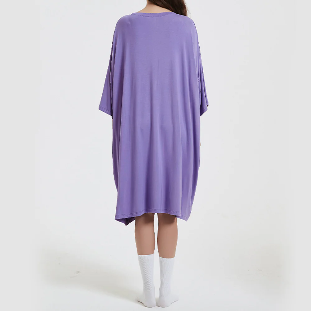 OZ PJ's Oversized Sleep Tee 2 PACK <br>Baby Pink & Lilac <br>One Size Fits Most - Image 5