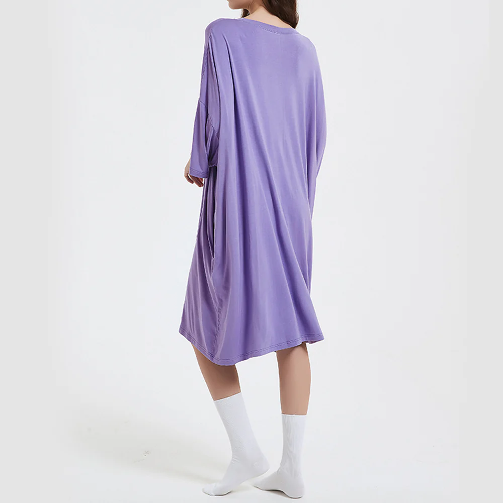 OZ PJ's Oversized Sleep Tee 2 PACK <br>Baby Pink & Lilac <br>One Size Fits Most - Image 6