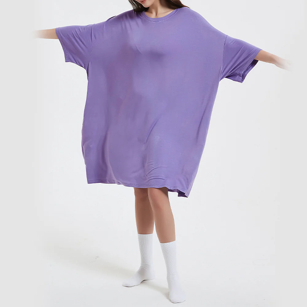OZ PJ's Oversized Sleep Tee 2 PACK <br>Baby Pink & Lilac <br>One Size Fits Most - Image 8