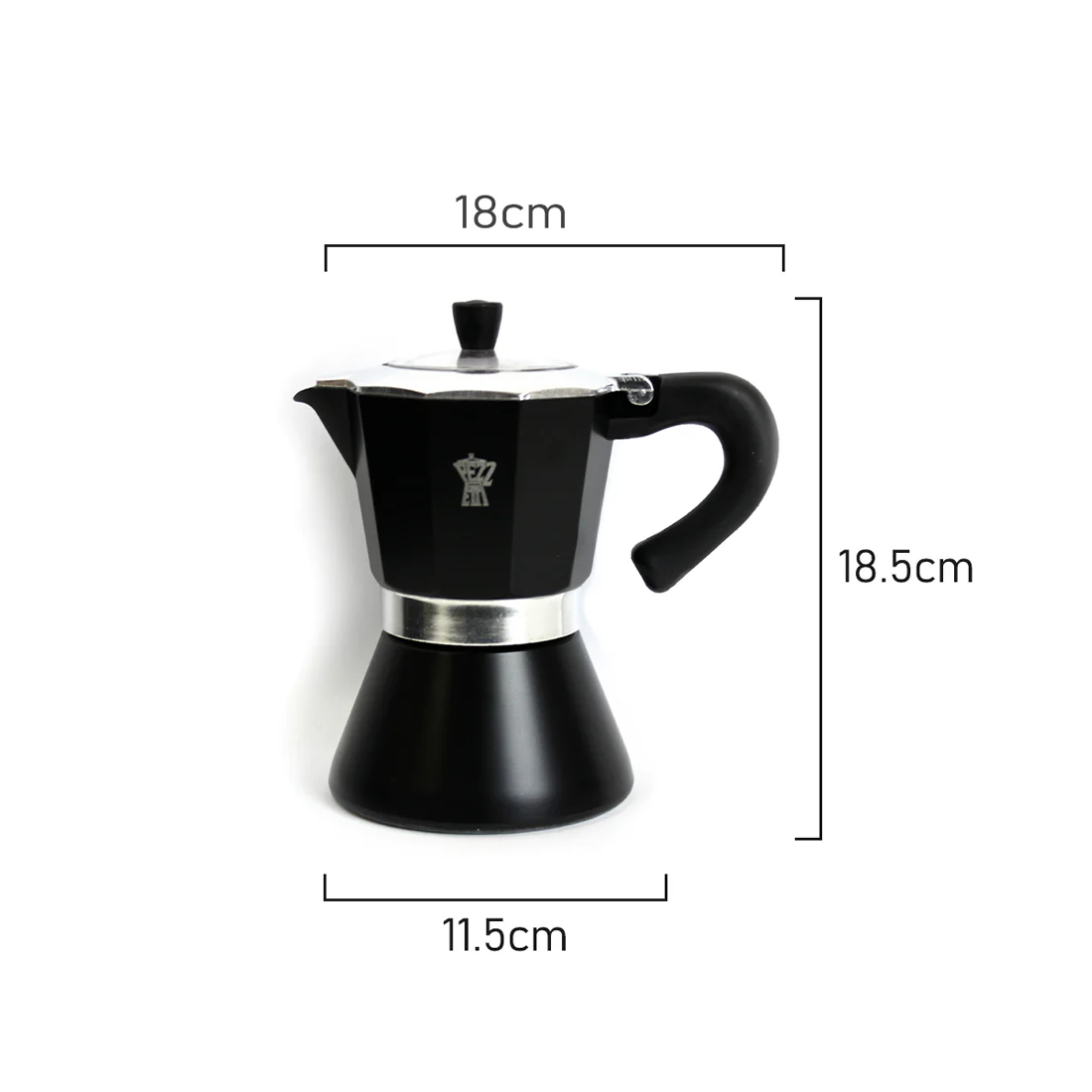 Pezzetti Bellexpress Coffee Maker <br>6 Espresso Cup <br>Black - Image 2