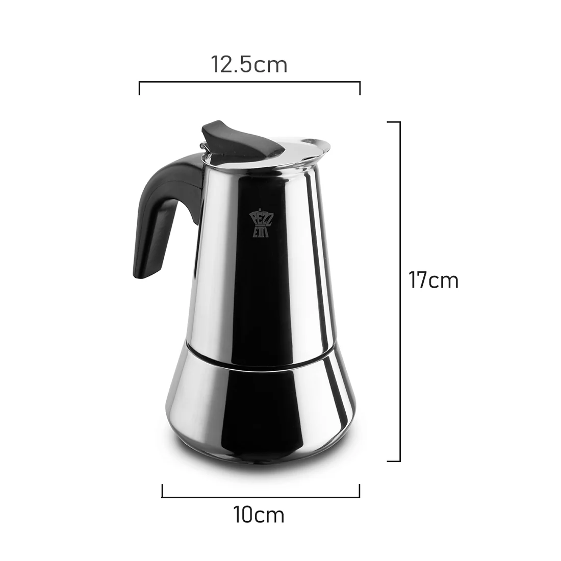 Pezzetti Coffee Maker <br>Stainless Steel <br>4 Cup - Image 2
