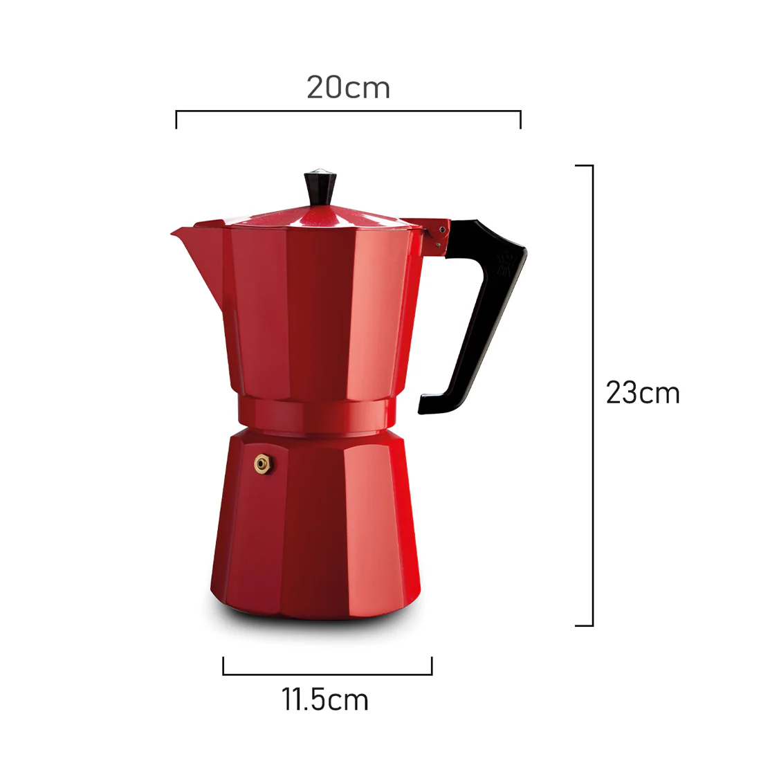 Pezzetti Italexpress Coffee Maker <br>Red <br>9 Cup - Image 2