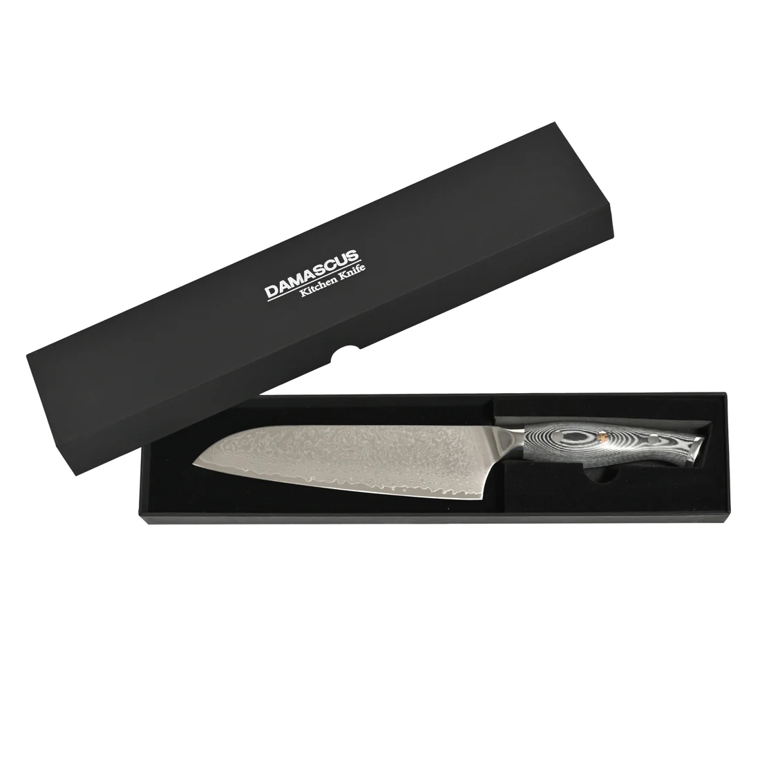 Professional Damascus Santoku Knife <br>67 Layers Japanese Stainless Steel <br>7 Inch - Image 3