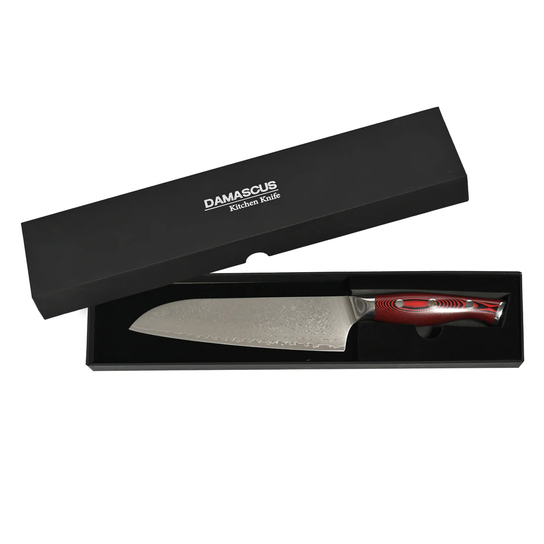 Professional Damascus Santoku Knife <br>67 Layers Japanese Stainless Steel <br>7 Inch - Image 3