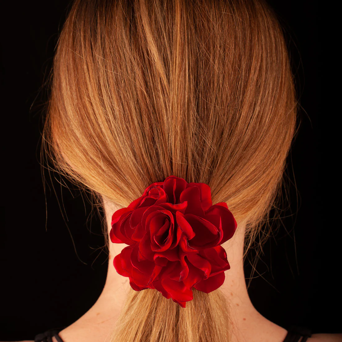 Ullu Rose Hair Elastic <br>Red <br>Rose 8.5cm - Image 2