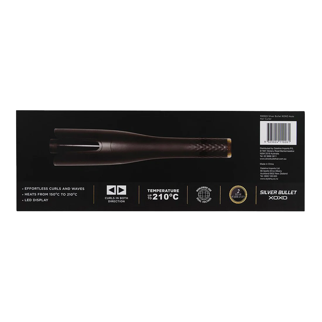 Silver Bullet XOXO Auto Hair Curler <br>Black <br>Dual Voltage for worldwide usage - Image 5