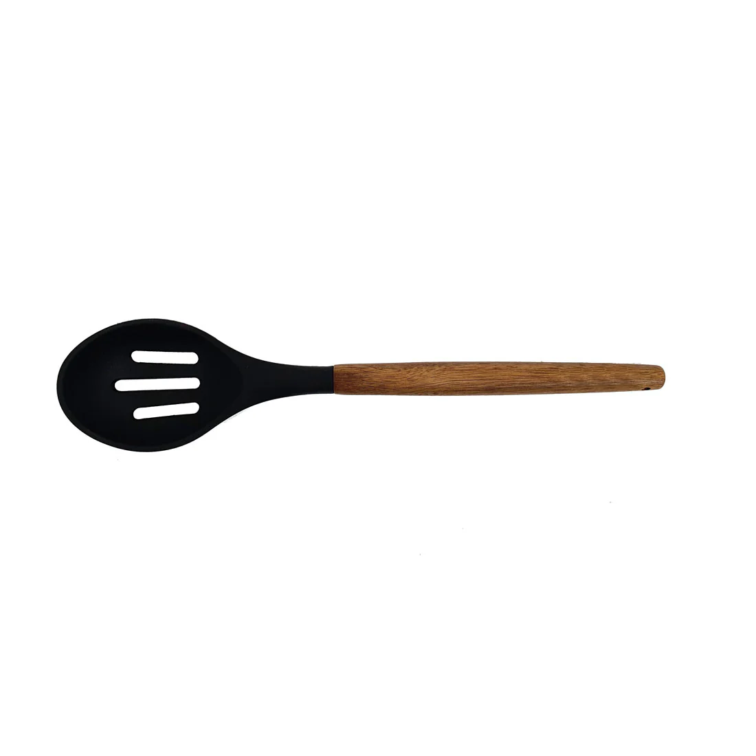 St. Clare 11 pce Utensil Set <br>Black Silicone with Acacia <br>Handle Italian Design - Image 18