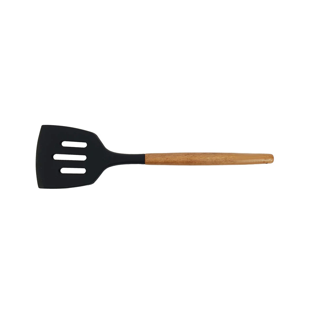 St. Clare 11 pce Utensil Set <br>Black Silicone with Acacia <br>Handle Italian Design - Image 22