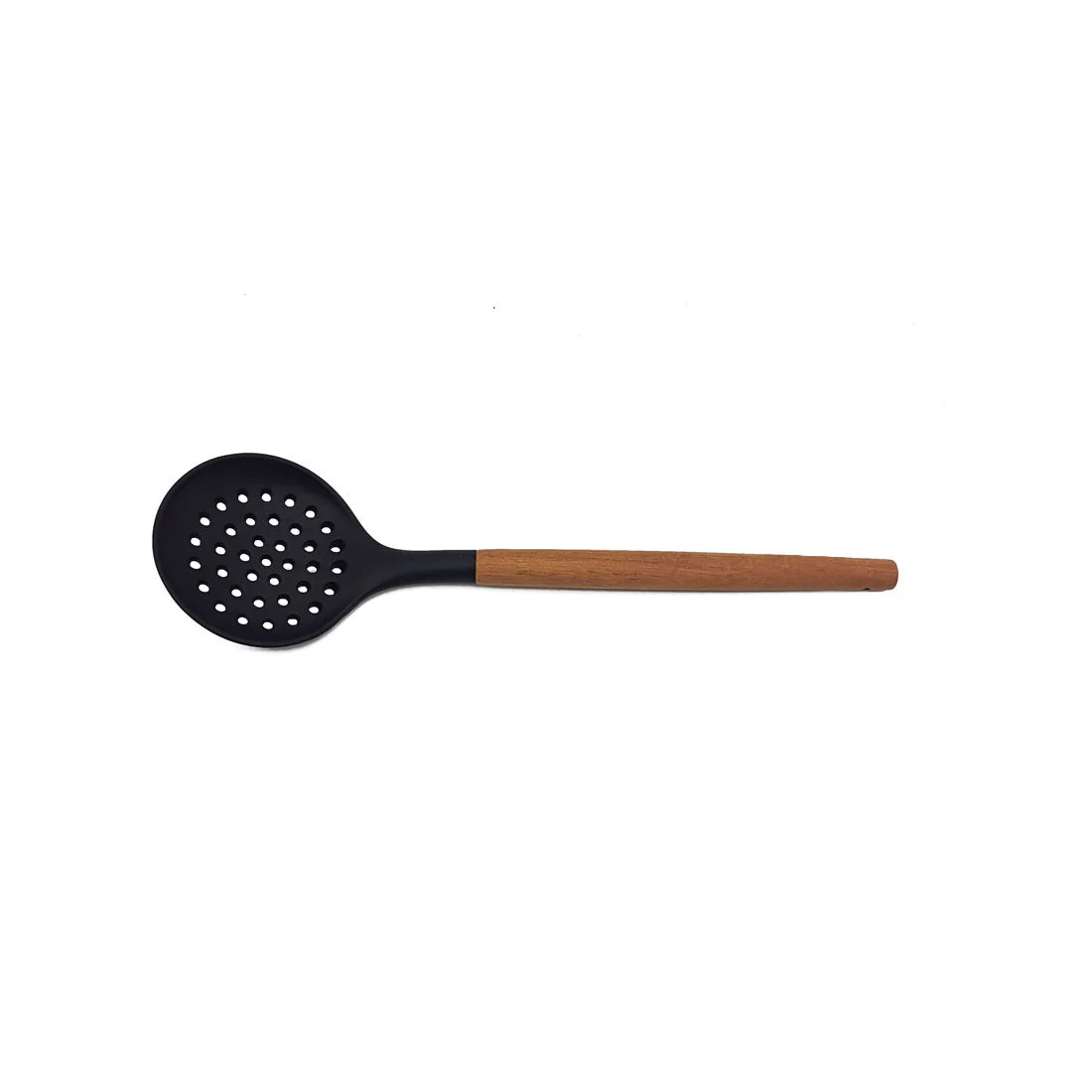 St. Clare 11 pce Utensil Set <br>Black Silicone with Acacia <br>Handle Italian Design - Image 27
