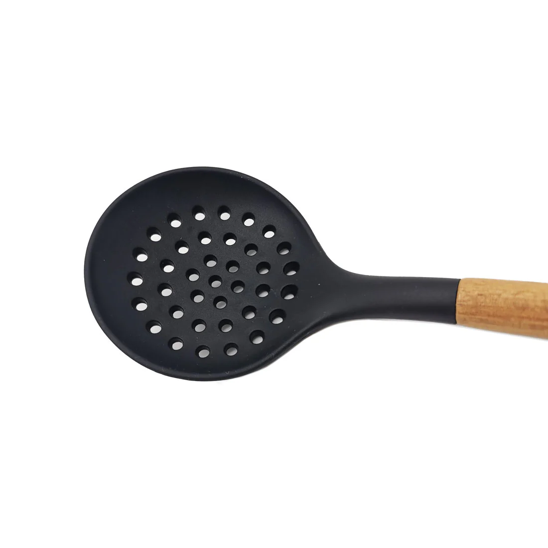 St. Clare 11 pce Utensil Set <br>Black Silicone with Acacia <br>Handle Italian Design - Image 29