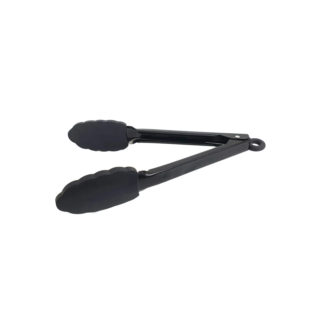St. Clare 11 pce Utensil Set <br>Black Silicone with Acacia <br>Handle Italian Design - Image 6