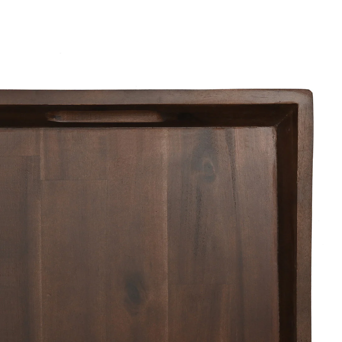 St Clare Acacia Rectangular Curved Serving Tray <br>Acacia Wood <br>Dimensions 50 x 35 x 5cm - Image 3