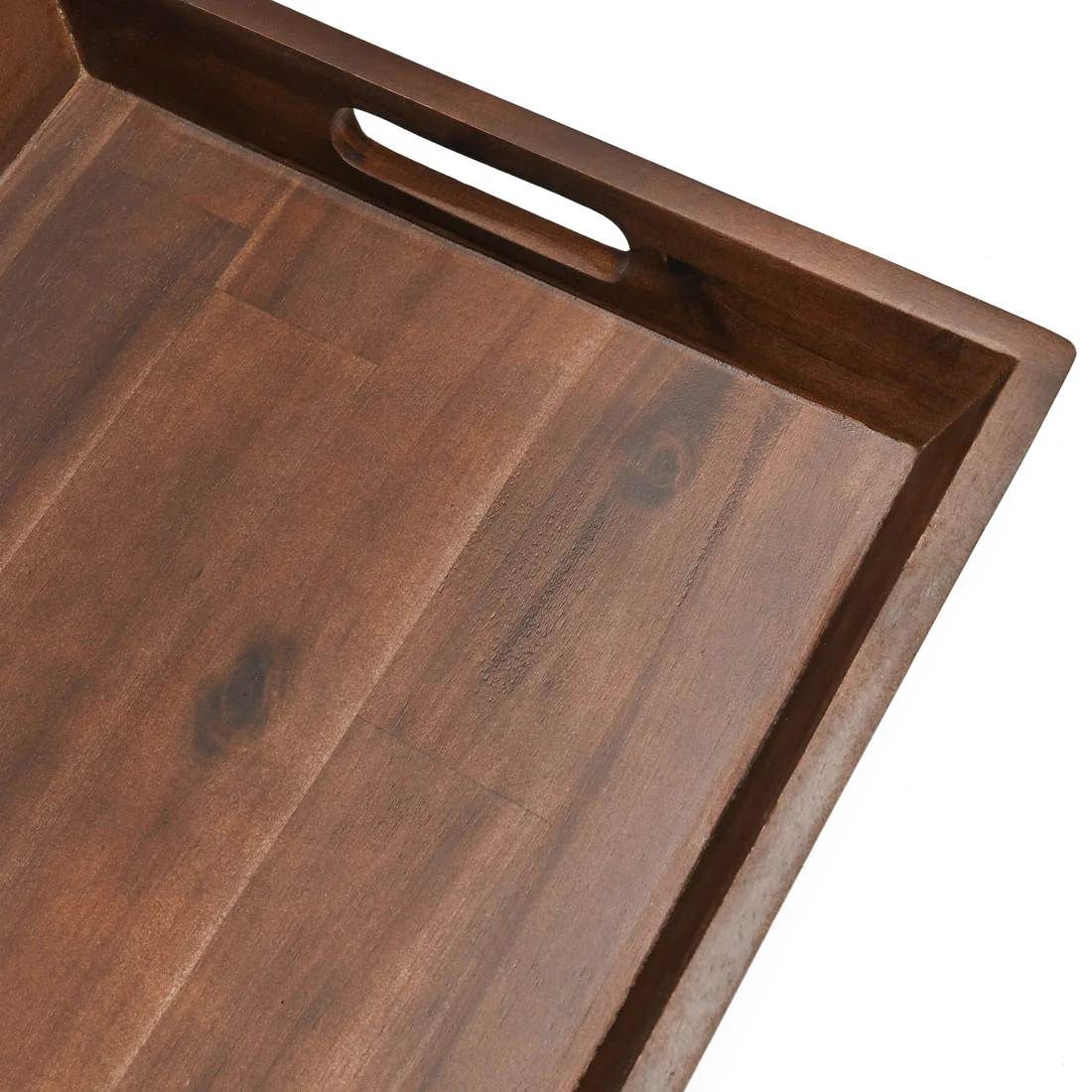 St Clare Acacia Rectangular Curved Serving Tray <br>Acacia Wood <br>Dimensions 50 x 35 x 5cm - Image 4