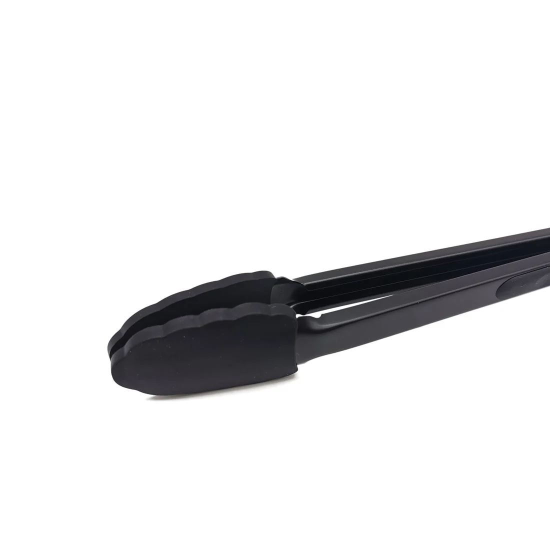 St. Clare Heavy Duty Tongs <br>Black Silicone & Stainless Steel <br>Dimensions - 30cm - Image 3