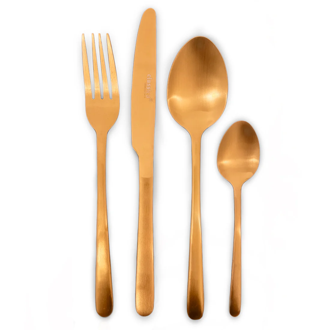 St Clare Nordic 16 Pce Cutlery Set <br>Rose Gold Satin Matte Finish <br>Quality Stainless Steel