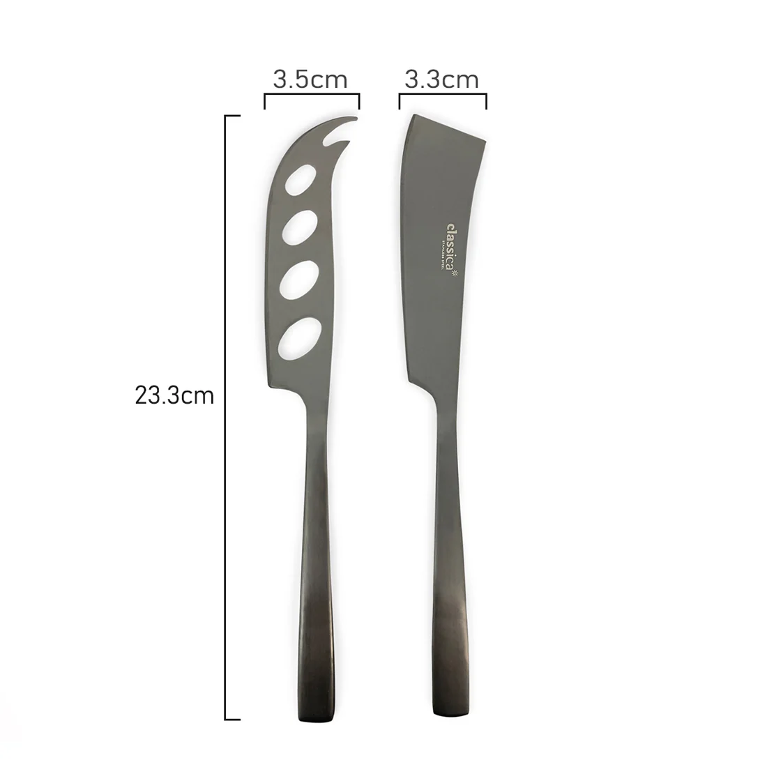 St Clare Nordic 2 Pce Cheese Set <br>Black Satin Finish <br>Quality Stainless Steel - Image 5