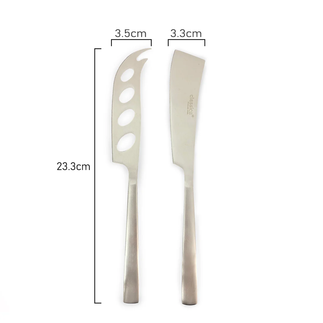 St Clare Nordic 2 Pce Cheese Set <br>Silver Satin Finish <br>Quality Stainless Steel - Image 5