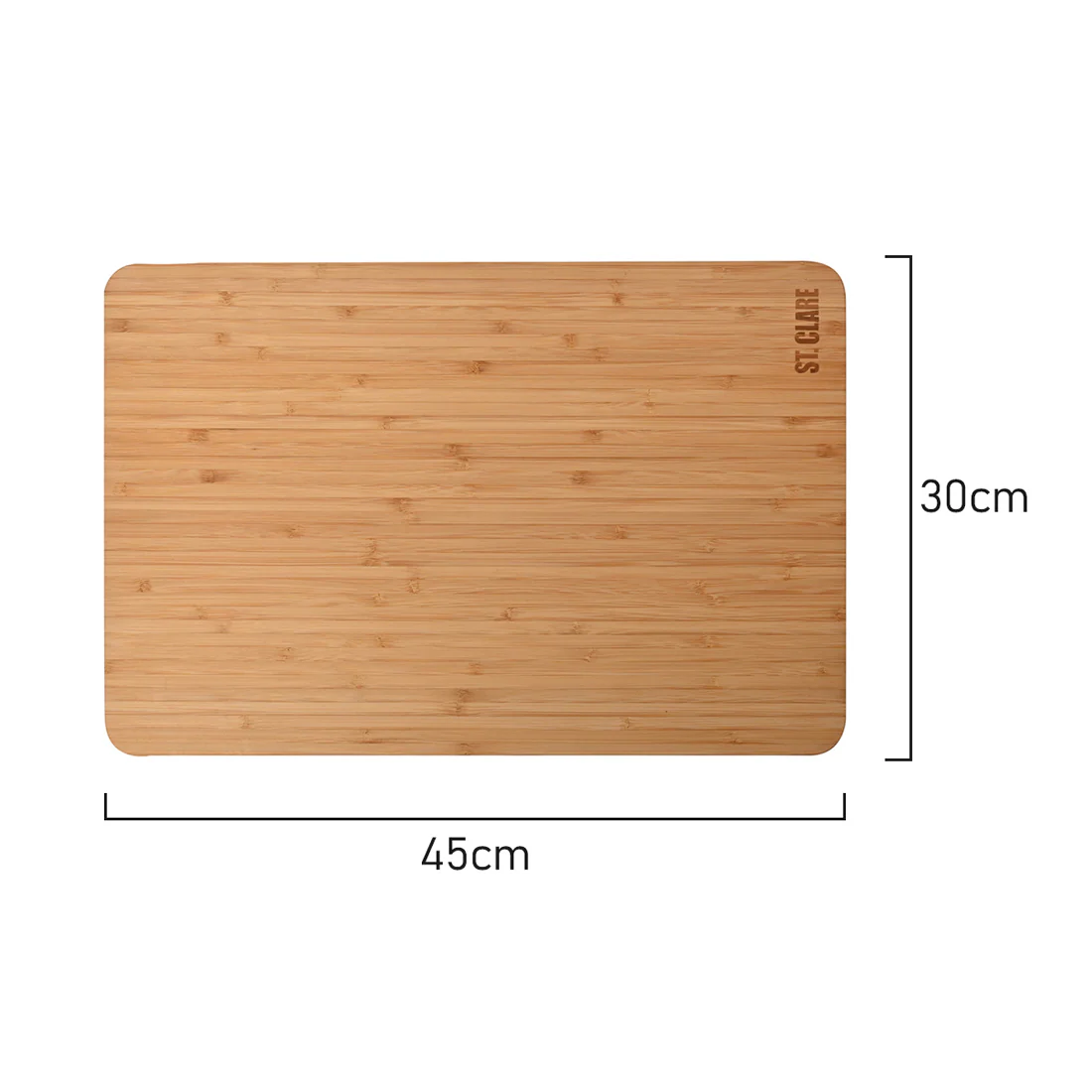 St Clare Rectangular Chopping Board <br>Bamboo Long Grain <br>Dimensions - 45 x 30 x 1.7cm - Image 4