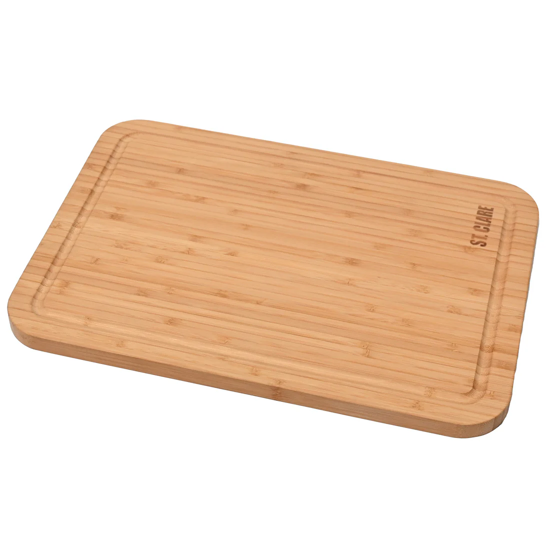 St Clare Rectangular Reversible Chopping Board with Juice Curve <br>Bamboo Long Grain <br>Dimensions - 42 x 29 x 1.8cm - Image 2