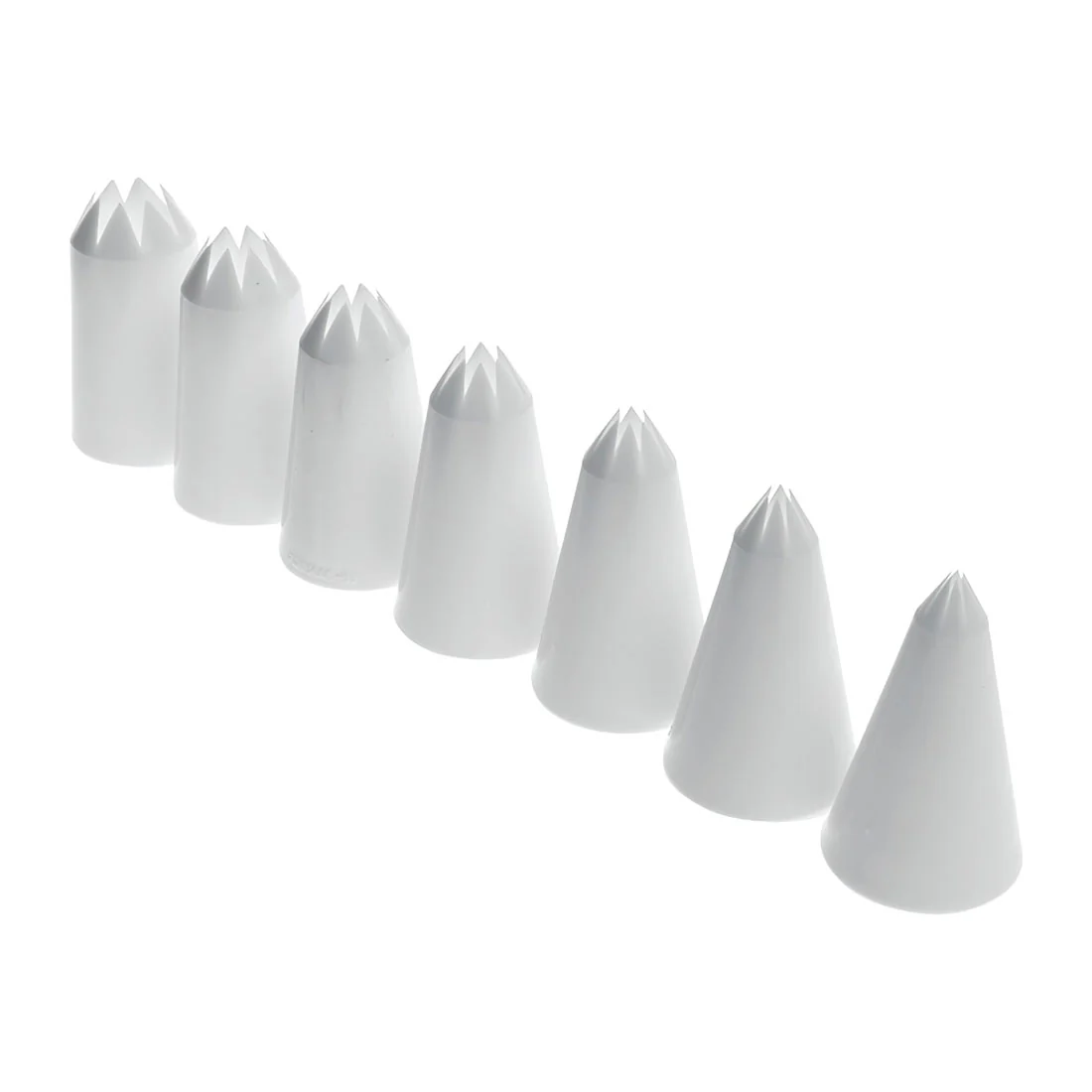Star Decorating Pipping Nozzle Set <br>7 Piece <br>White