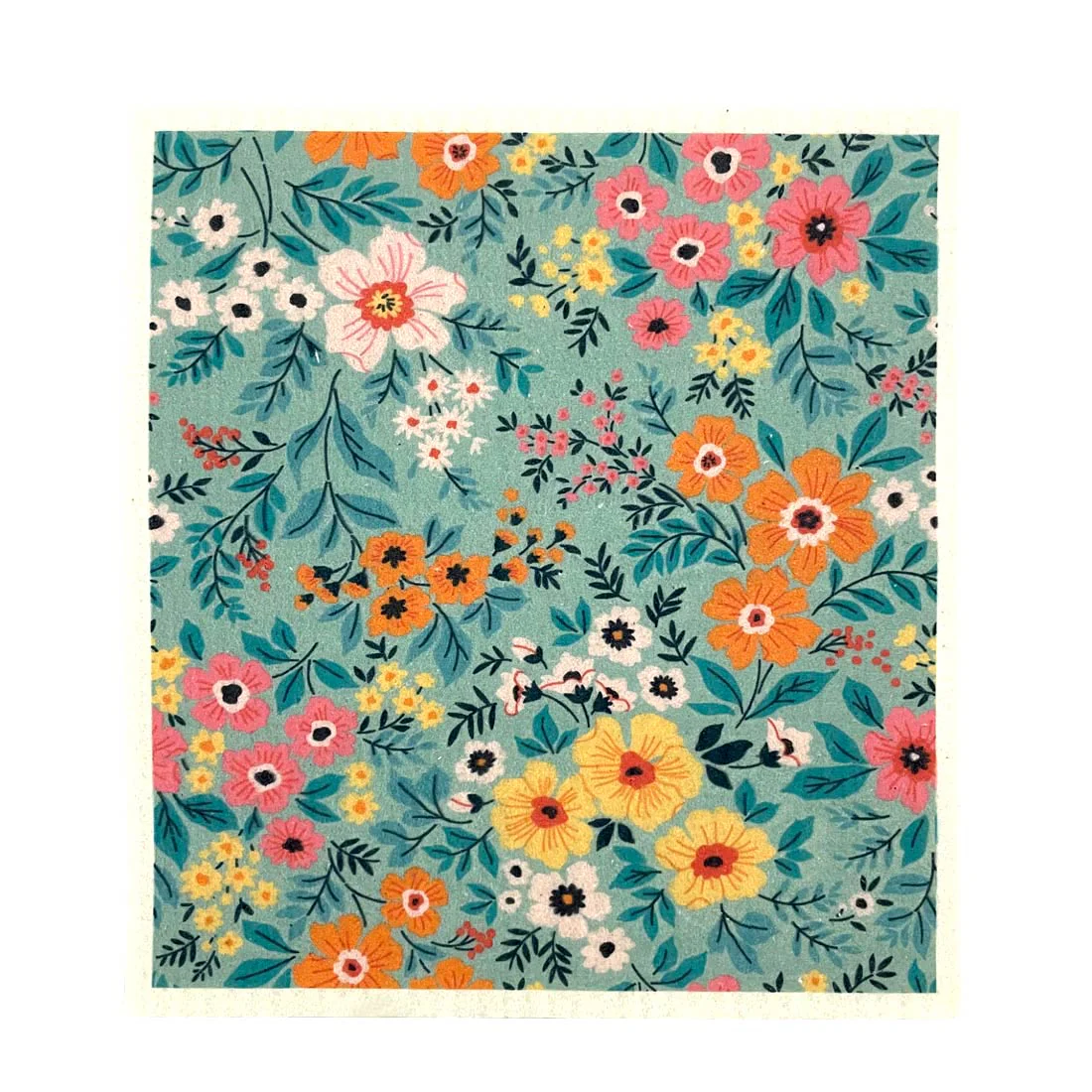 Swedish Dish Cloth - set of 3 <br>100% Biodegradable <br>Spring Garden - Image 4