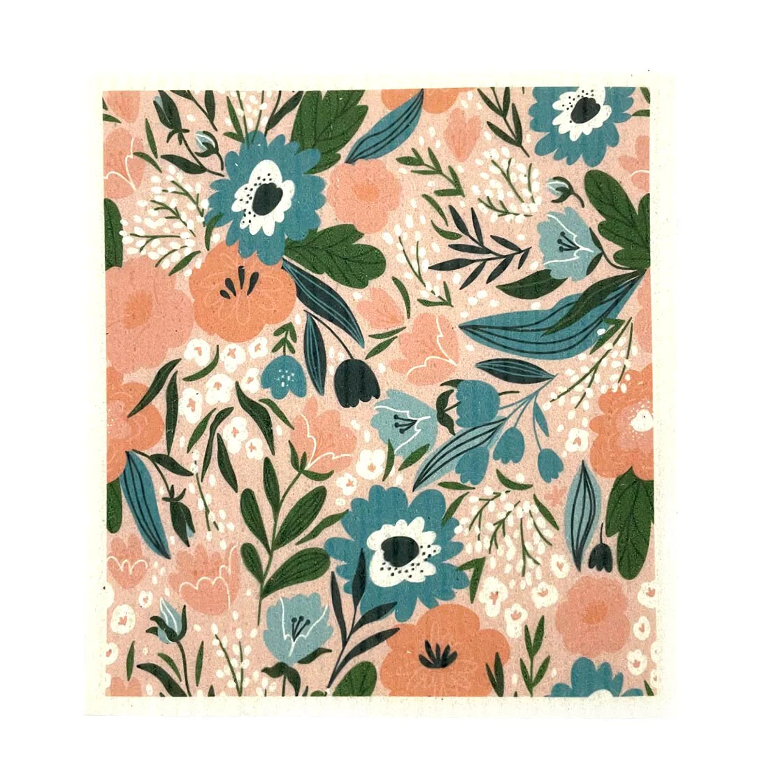 Swedish Dish Cloth - set of 3 <br>100% Biodegradable <br>Spring Garden - Image 5