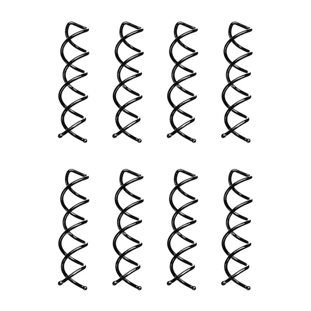 Ullu Twist Pins with Rounded Tips <br> Black <br> Set of 8 - Image 2