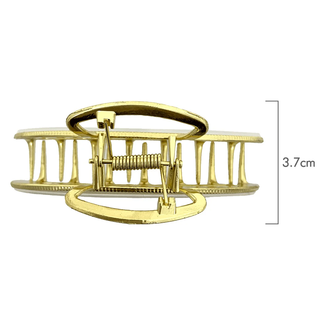 Ullu Alya Hair Claw <br>Size: 11 x 5 x 4cm <br>Pearlised White - Image 3