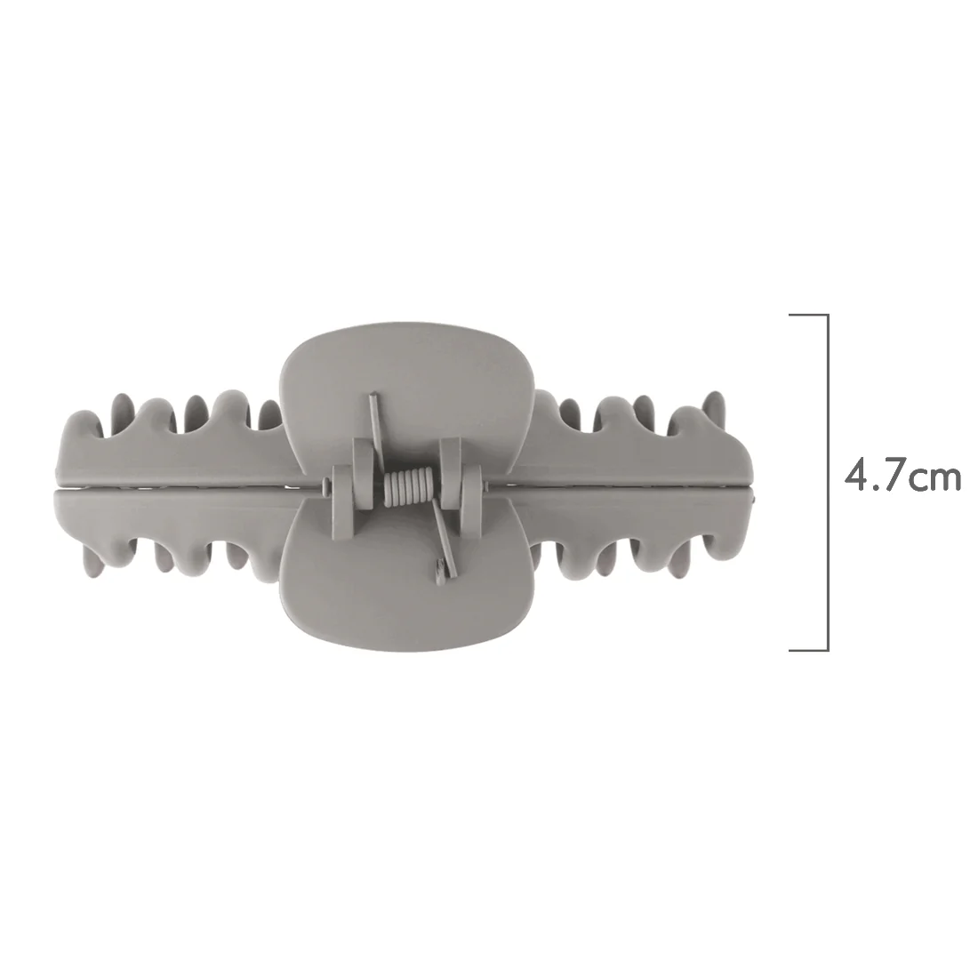 Ullu Amanda Hair Claw <br>Size: 11 x 4.7 x 4cm <br>Matte Grey - Image 3