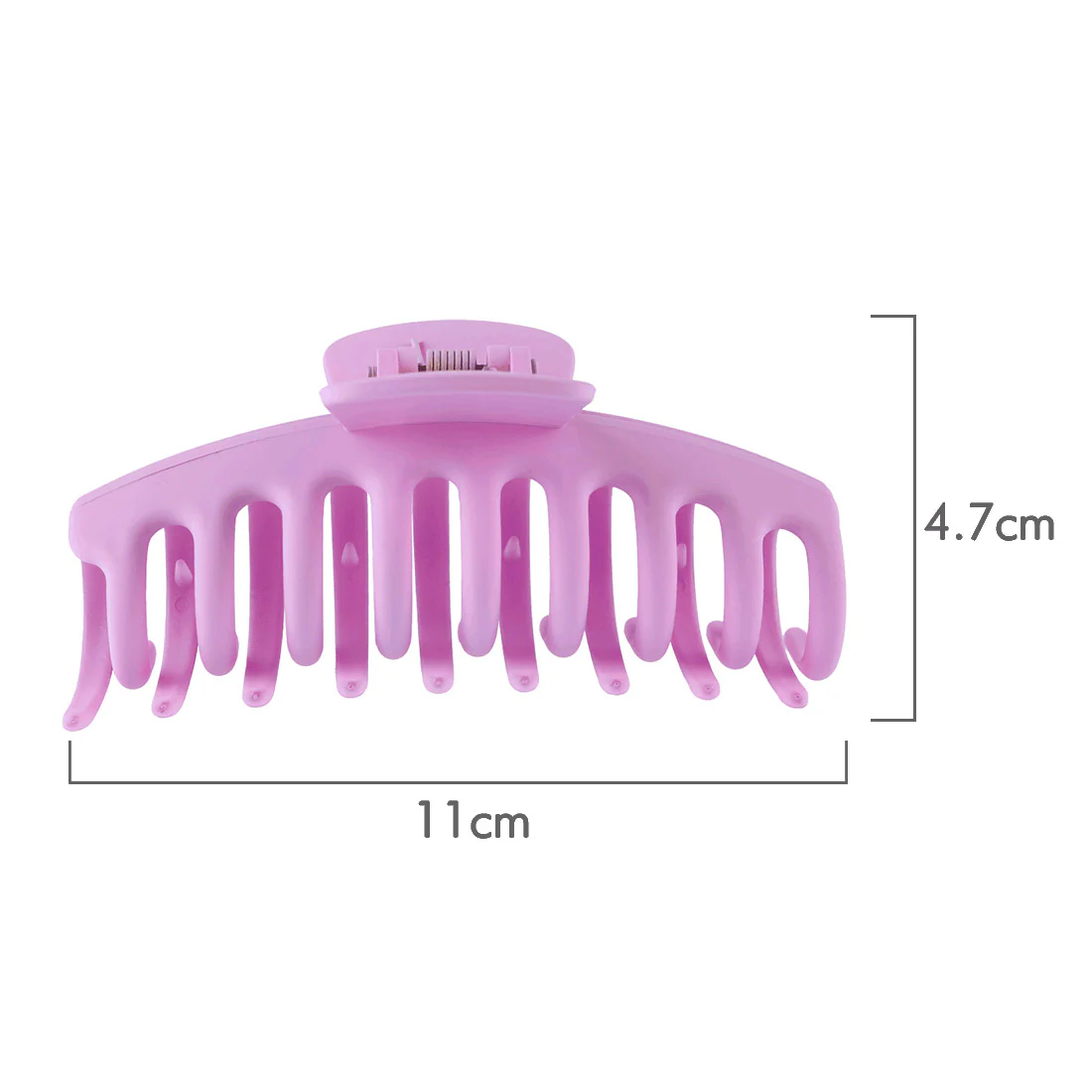 Ullu Amanda Hair Claw <br>Size: 11 x 4.7 x 4cm <br>Matte Mauve - Image 3
