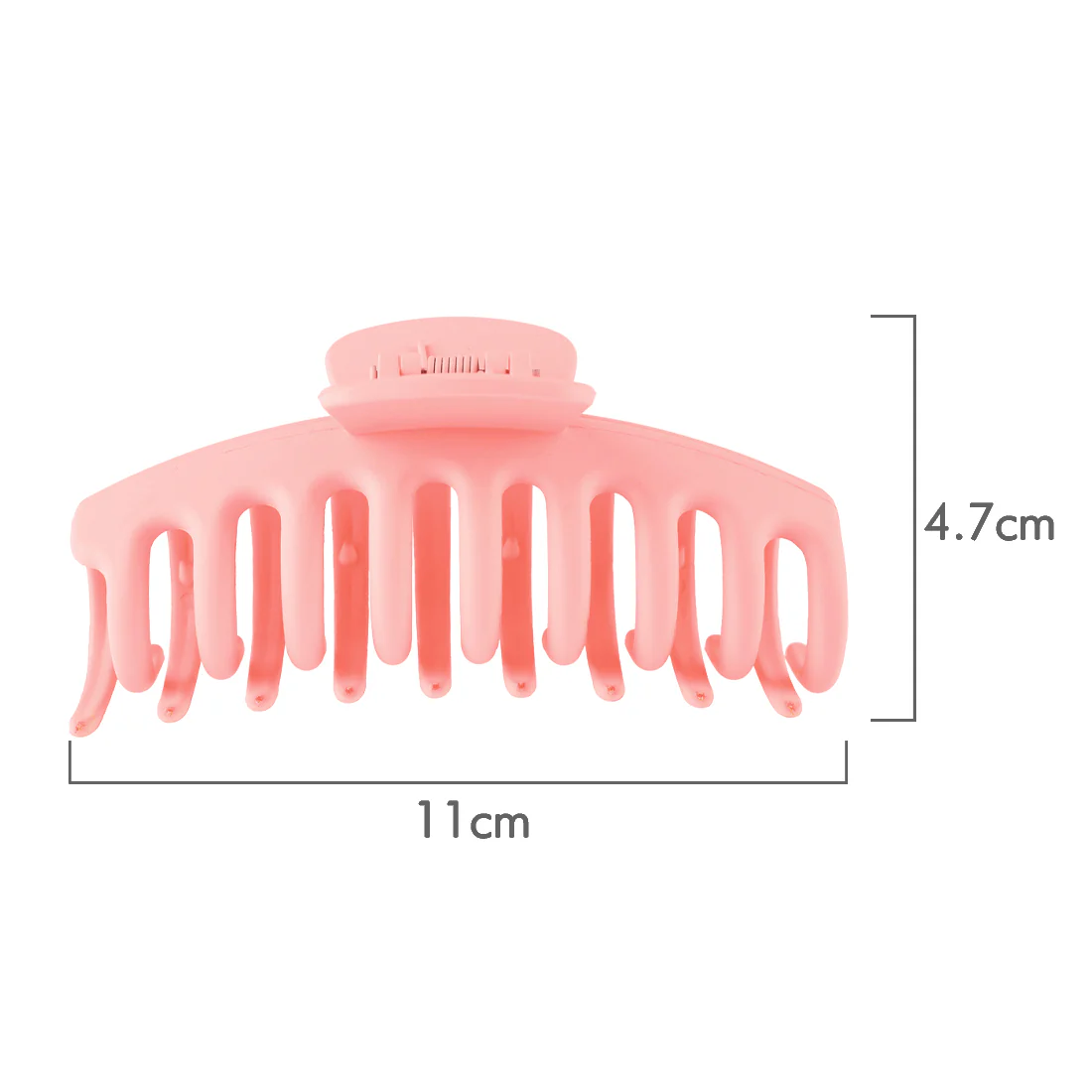 Ullu Amanda Hair Claw <br>Size: 11 x 4.7 x 4cm <br>Matte Pink - Image 3