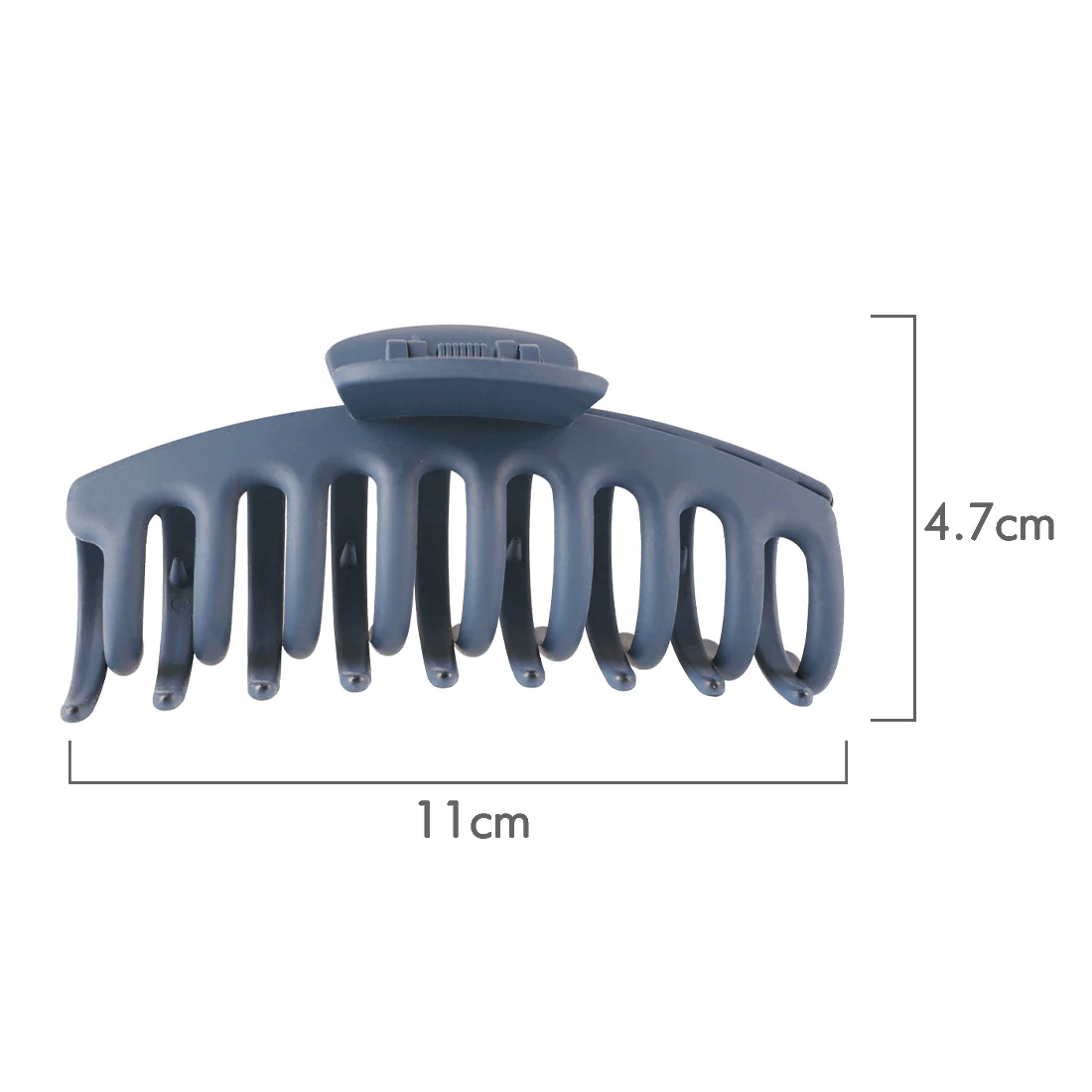 Ullu Amanda Hair Claw <br>Size: 11 x 4.7 x 4cm <br>Matte Slate Blue - Image 3