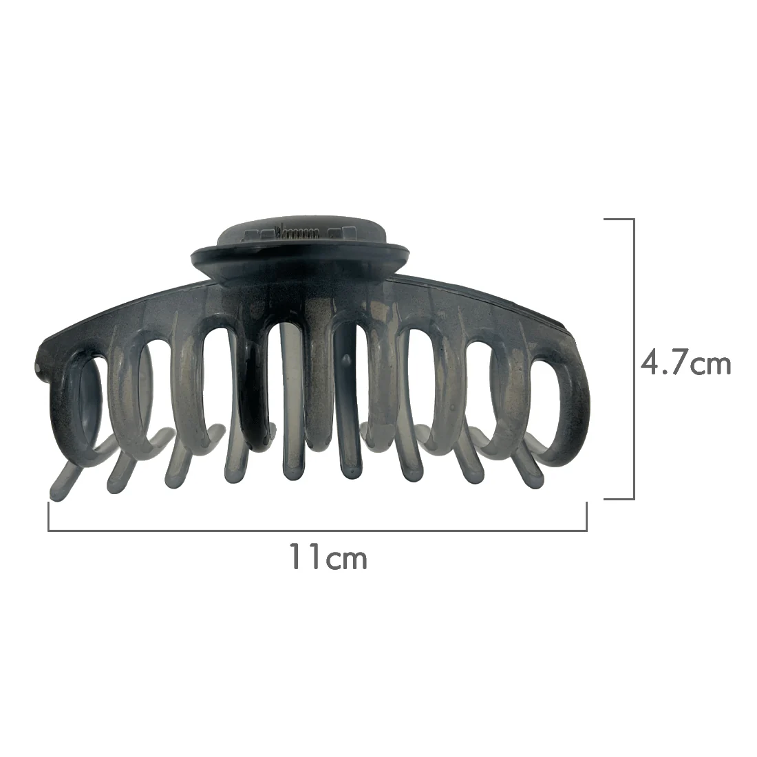 Ullu Amanda Hair Claw <br>Size: 11 x 4.7 x 4cm <br>Transparent Shades Of Blue - Image 4