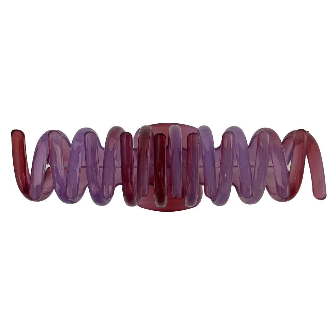 Ullu Amanda Hair Claw <br>Size: 11 x 4.7 x 4cm <br>Transparent Shades Of Purple - Image 3