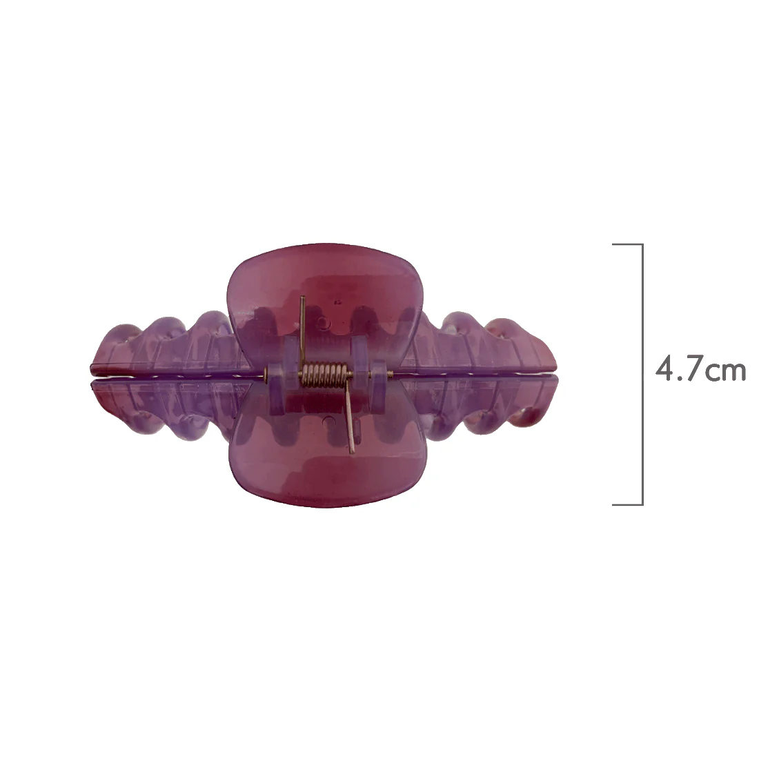 Ullu Amanda Hair Claw <br>Size: 11 x 4.7 x 4cm <br>Transparent Shades Of Purple - Image 5