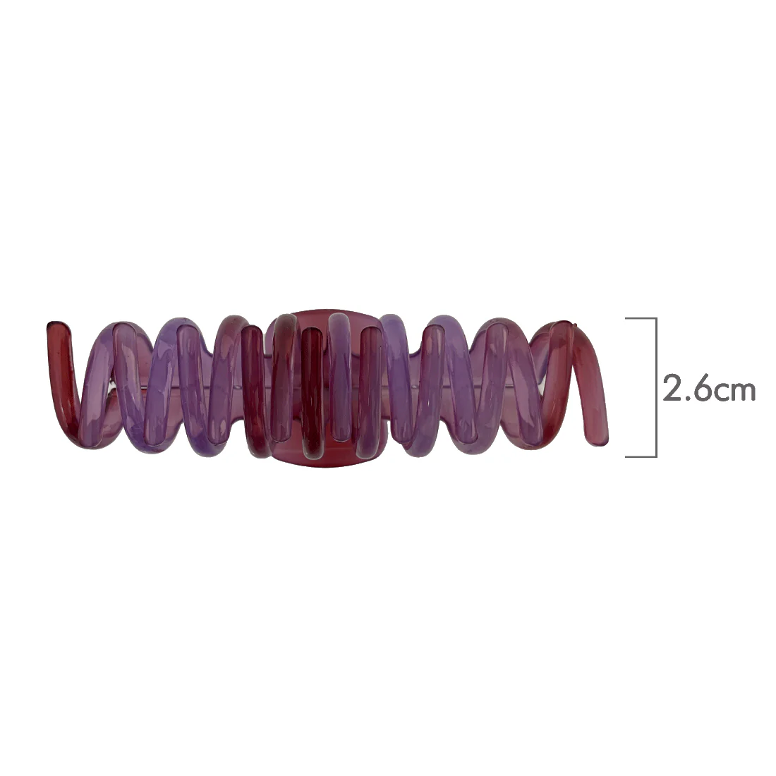 Ullu Amanda Hair Claw <br>Size: 11 x 4.7 x 4cm <br>Transparent Shades Of Purple - Image 6
