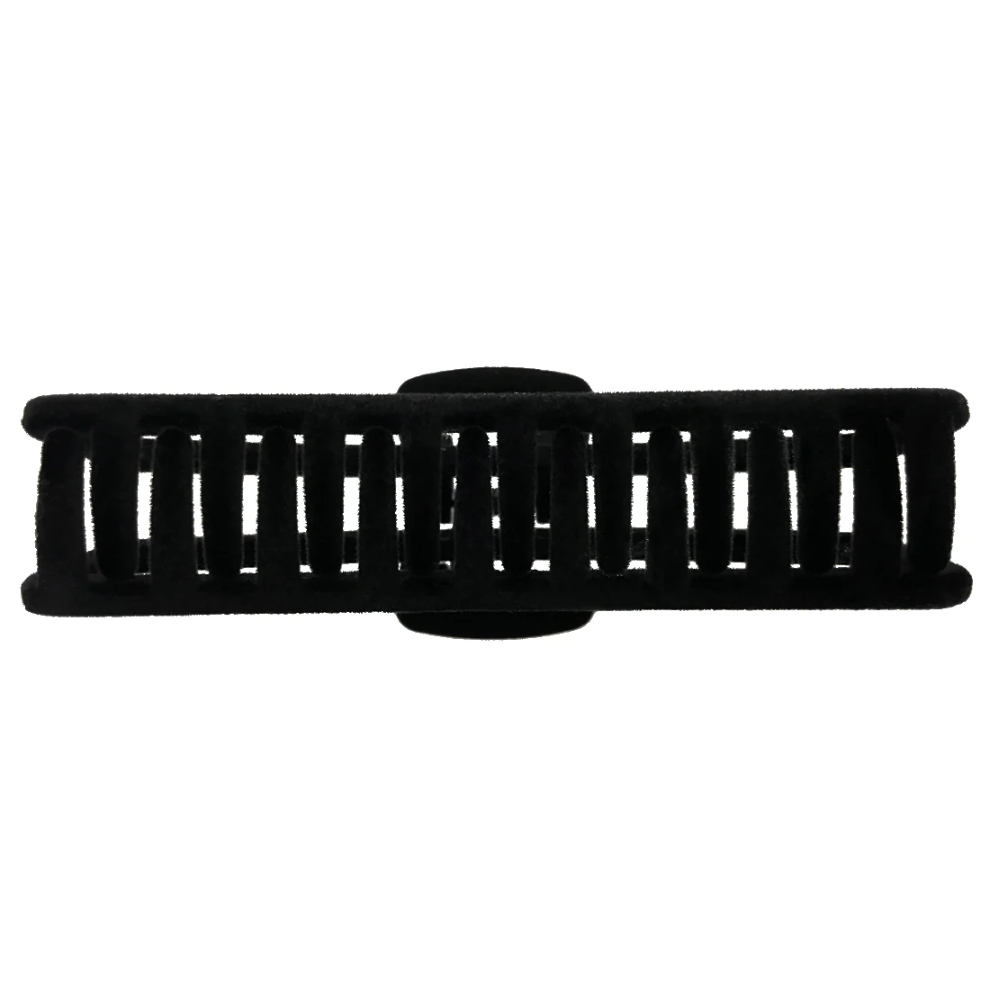 Ullu Antonia Hair Claw <br>Size: 11 x 4.7 x 4cm <br>Black Velvet Like Soft Touch Finish - Image 3