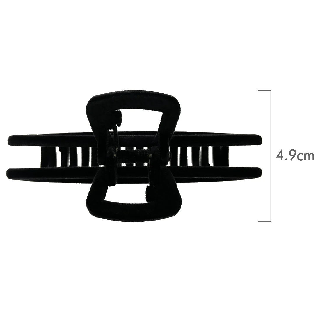 Ullu Antonia Hair Claw <br>Size: 11 x 4.7 x 4cm <br>Black Velvet Like Soft Touch Finish - Image 5