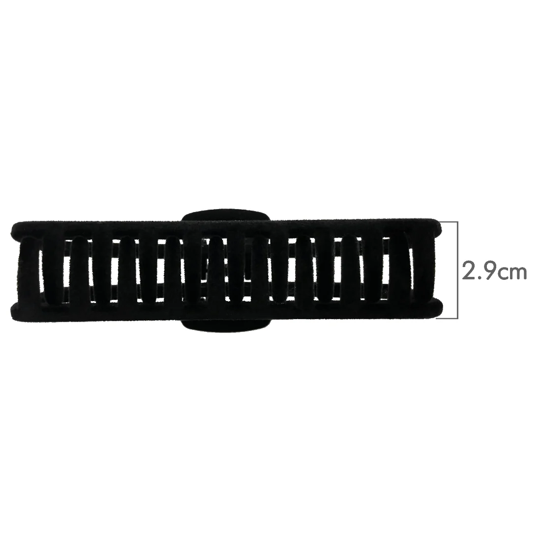 Ullu Antonia Hair Claw <br>Size: 11 x 4.7 x 4cm <br>Black Velvet Like Soft Touch Finish - Image 6
