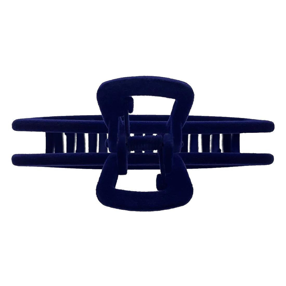 Ullu Antonia Hair Claw <br>Size: 11 x 4.7 x 4cm <br>Navy Velvet Like Soft Touch Finish - Image 3
