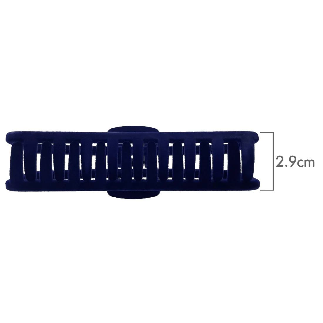 Ullu Antonia Hair Claw <br>Size: 11 x 4.7 x 4cm <br>Navy Velvet Like Soft Touch Finish - Image 4