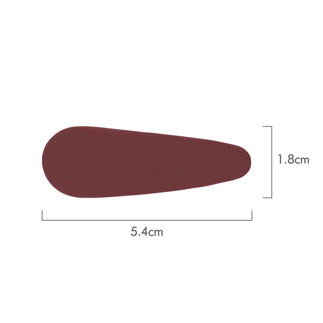 Ullu Aurora Hair Clip <br>Matte Crimson <br>5.4 x 1.8cm - Image 3
