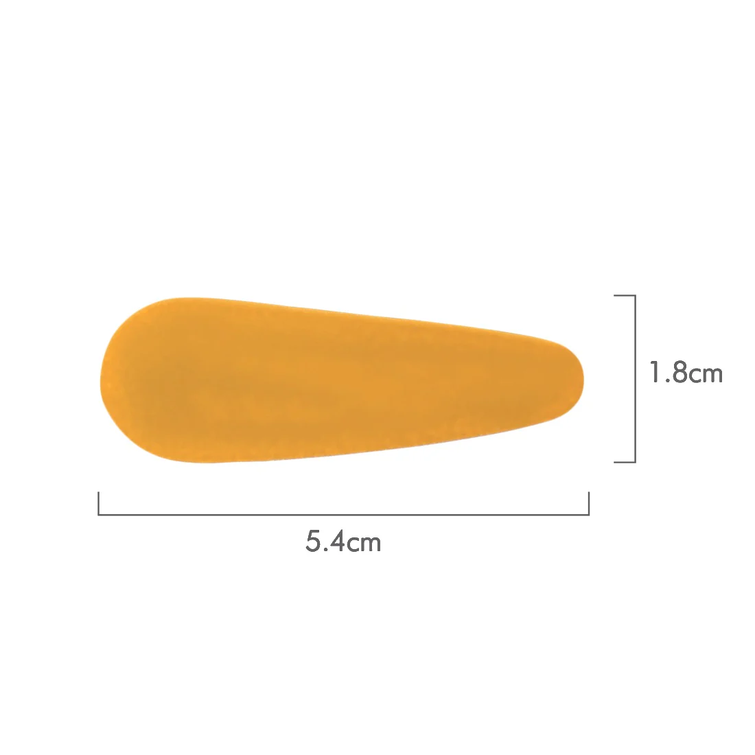 Ullu Aurora Hair Clip <br>Matte Mustard <br>5.4 x 1.8cm - Image 3
