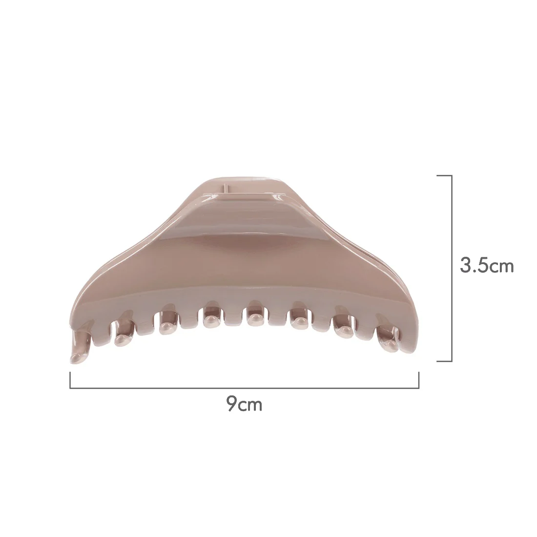 Ullu Bernise Hair Claw <br>Size: 9cm x 3.5cm <br>Taupe - Image 2