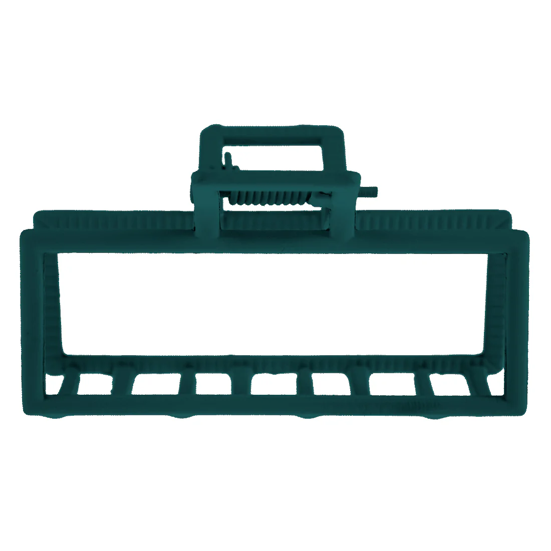 Ullu Brittany Hair Claw <br>Size: 6.7 x 4 x 3.5cm <br>Matte Peacock Green