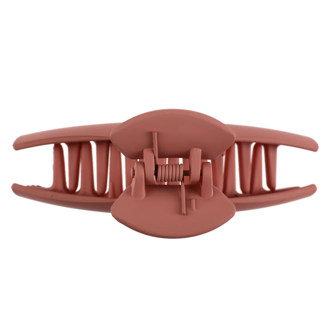 Ullu Eleanor Hair Claw <br>Size: 9.8 x 3.6 x 5cm <br>Matte Blush Peach - Image 2