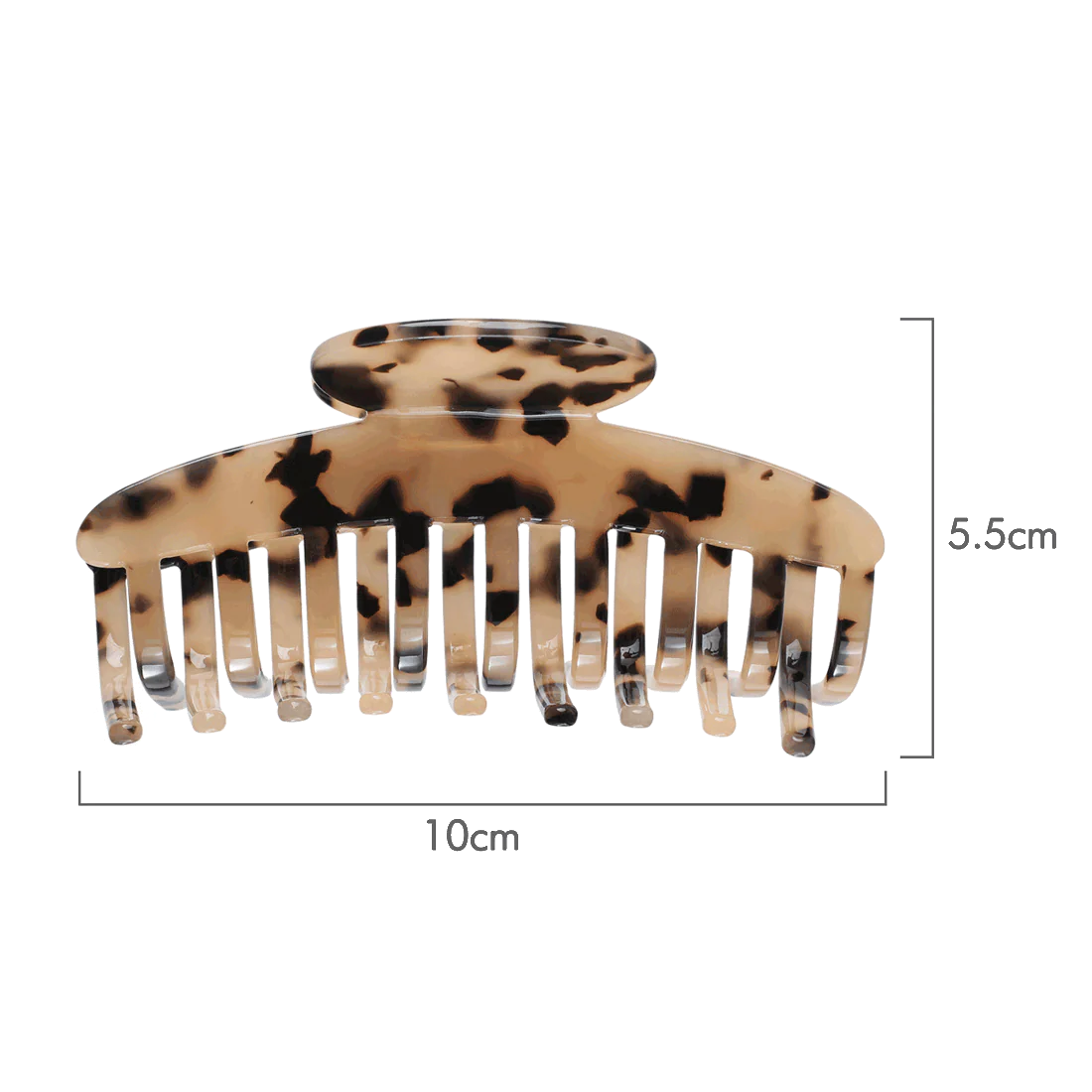 Ullu Elise Hair Claw <br>Size: 10cm x 5.5cm <br>Light Tortoise Shell - Image 4