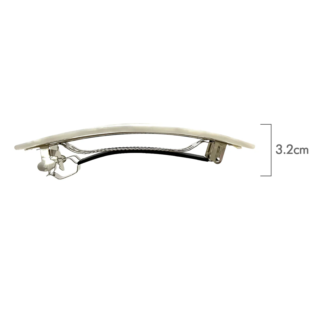 Ullu Eloise Hair Clip <br>Marbled White <br>11.5 x 3.3cm - Image 5